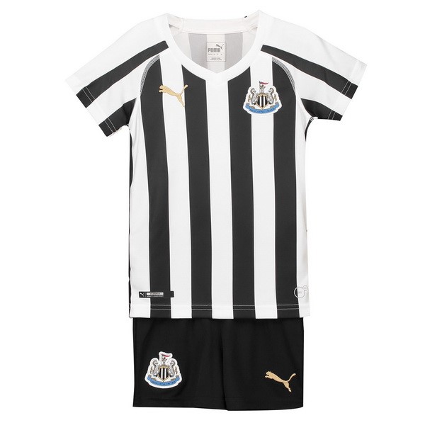 Camiseta Newcastle United Primera Niño 2018-2019 Blanco Negro